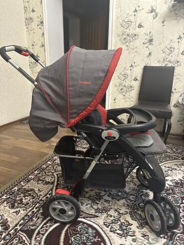 Lixiang: Goodbaby uşaq arabası - Rəng: boz-qırmızı - Geniş, dərin tənzimlənən