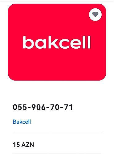 SİM-kartlar: Açıqlama: Xəzər Telecom mağazasında Bakcell Nar Azercell 055, 099 — 14