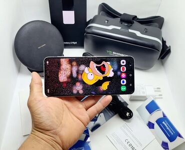 швейный эшек: Samsung Galaxy Z Flip 5, Колдонулган, 512 ГБ, түсү - Көк, 1 SIM, 2 SIM, eSIM