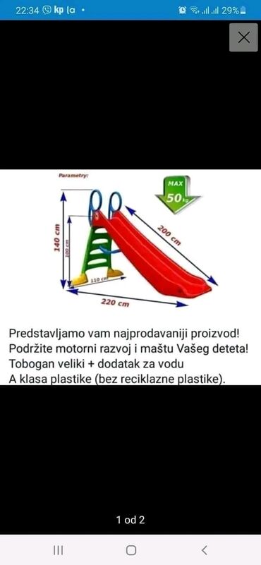 Igračke: Dečiji tobogani, BESPLATNA DOSTAVA Vrhunski kvalitet A KLASA, bez na lalafo.rs — 2 Igračke: Dečiji tobogani, BESPLATNA DOSTAVA Vrhunski kvalitet A KLASA, bez — 2