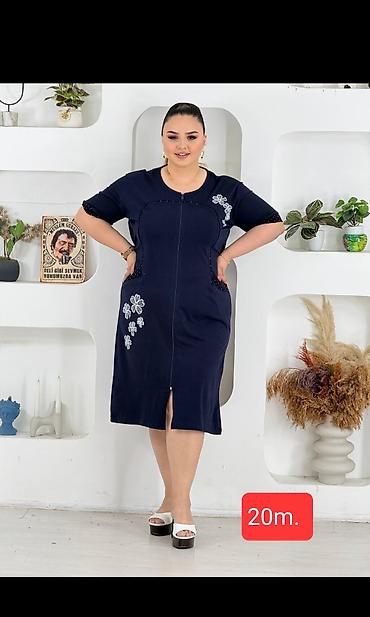 ev paltari: Böyük ölçülər üçün gündəlik qadın paltarları kolleksiyası - Model 1 — 1