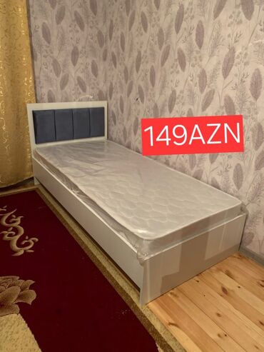 Çarpayılar: Yeni, Təknəfərlik çarpayı, Bazasız, Matras ilə, Siyirməsiz