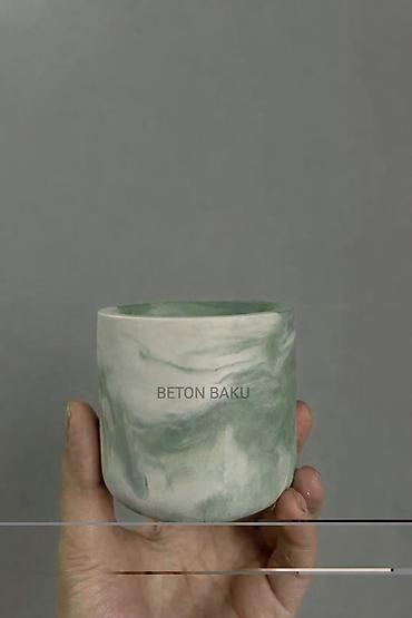 ev bitkisi: Məhsul: Dekorativ beton qab – “BETON BAKU” - Material: Yüksək — 1