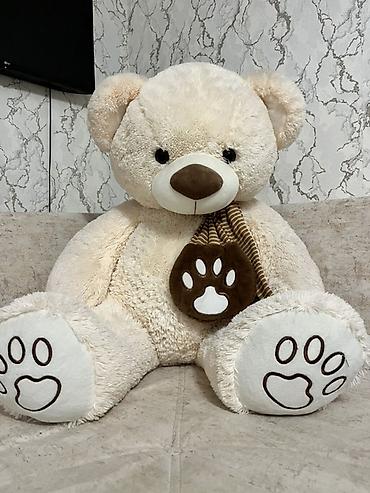 Böyük ölçülü yumşaq oyuncaq ayı - Rəng: krem/bej - Material: yumşaq