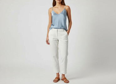 jeans mom slim fit stradivarius: Gallery, Material trousers for women, size L