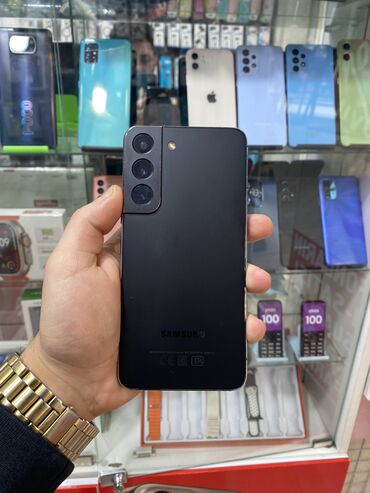 Samsung: Samsung Galaxy S22, 128 GB, rəng - Qara, Düyməli, Barmaq izi, Face ID