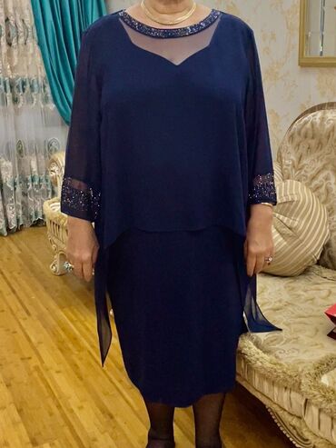 dress: Вечернее платье, Миди, 2XL (EU 44)