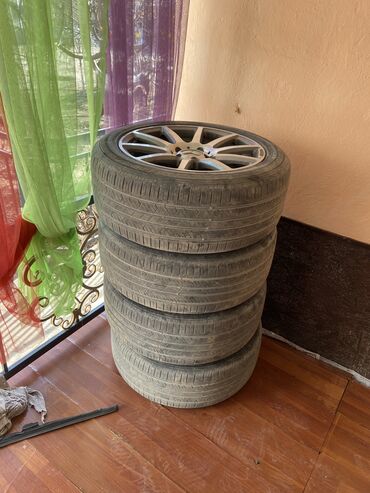 Шины: Шины 225 / 50 / R 17, Лето, Б/у, Комплект, Легковые, Корея — 1