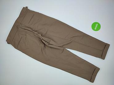 lniane spodnie pull and bear: Spodnie materiałowe damskie, rozmiar L — 3