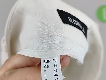bluzki mi mi: Spodnie materiałowe damskie, rozmiar L — 7