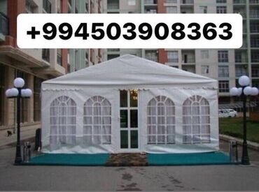 Tədbirlərin təşkili: Kiraye Cadir Service Xidmətlər: -İstənilən ölçüdə çadır