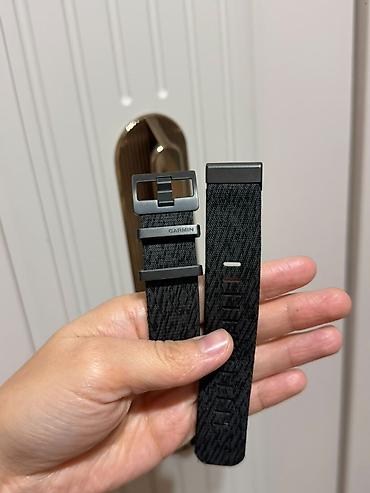 скупка часы наручные: Ремешок для часов Garmin, тканевый (нейлон/текстиль), цвет черный с — 1