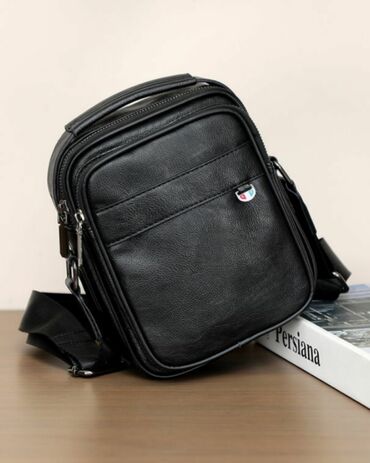 Барсетки: Барсетка, Материал: Экокожа, Регулируемый ремень, Новый — 3