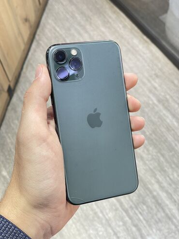 Apple iPhone: IPhone 11 Pro, Б/у, 64 ГБ, Alpine Green, Защитное стекло, 74 %