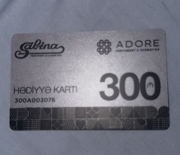 Adore hədiyyə kartı. 250azn
