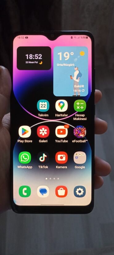 2 ci el telefon samsung: Samsung Galaxy A32, 64 GB, rəng - Qara, Barmaq izi, Face ID