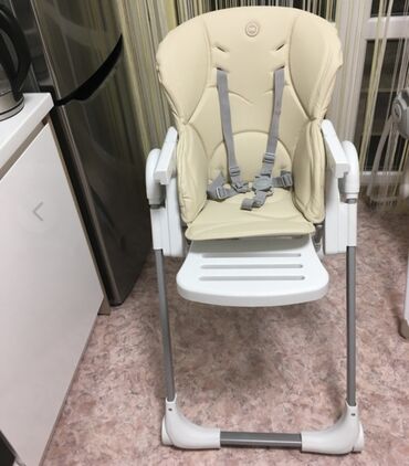 готовая сумка в роддом купить: Стульчик для кормления, Б/у, Happy baby, Металл, Трансформер, цвет - Бежевый, Самовывоз, Платная доставка