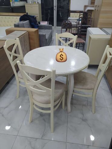 Divan və masa dəstləri: Yeni, Yumru masa, 4 stul lalafo.az -da Divan və masa dəstləri: Yeni, Yumru masa, 4 stul