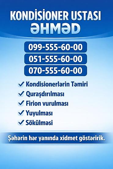 havalandirma ustası: Təmir, Split kondisionerlər, Nasazlığın aradan qaldırılması, Zəmanətlə — 1