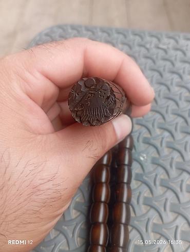 Təsbehlər: Salam aləykum Əl işi oyma təsbeh – ağacdan zonda düzəldilib pula — 8