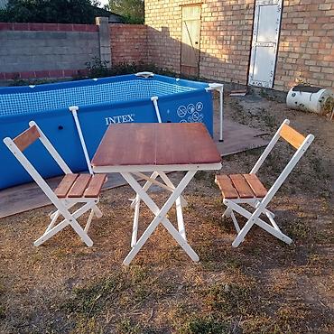 foldable table: Раскладной столик для дачи и не только из дерева, полностью выполнен — 8