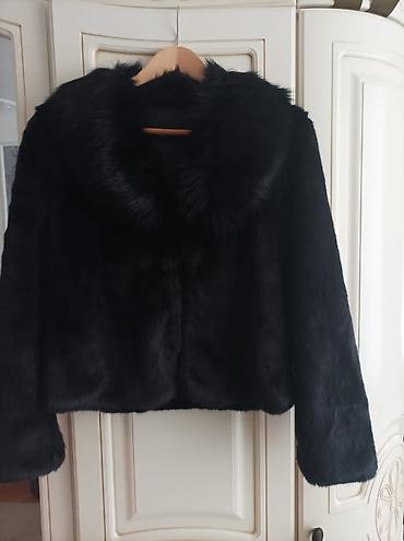 Qara süni kürk pencək - Rəng: dərin qara - Material: yumşaq, sıx