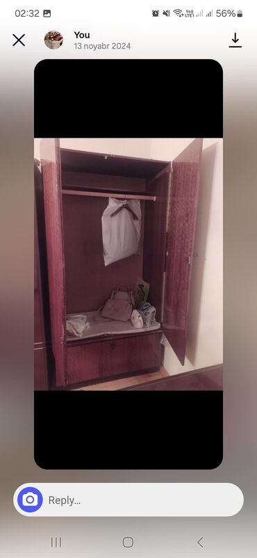Açılan, 2 qapılı Düz dolab, Şifonyer