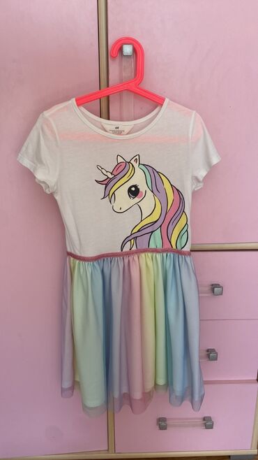 trikotaža haljine: H&M, Mini, Short sleeve, 134-140