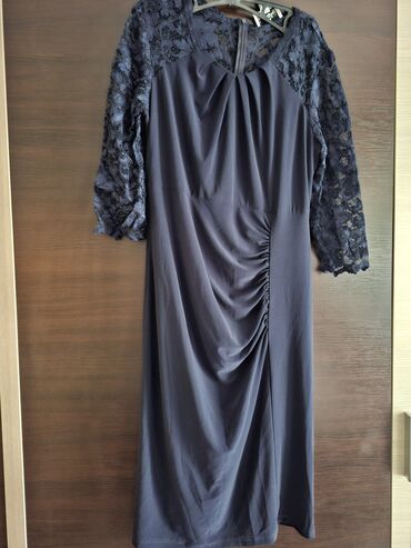 mango haljine srbija: 2XL (EU 44), color - Blue, Long sleeves