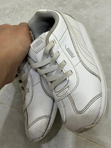 Кроссовки Puma, кожаные, белые Оригинал, размер EU 27 (UK 9, US 10C