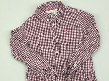 body biale z dlugim rekawem: Koszula 3-4 lat, stan - Dobry, wzór - Kratka, kolor - Różowy