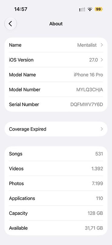 iphone 256 gb: IPhone 16 Pro, 128 GB, Desert Titanium, Barmaq izi, Simsiz şarj, Face ID — 3