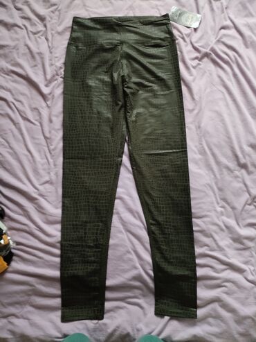 pantalone helanke tamno borda bojaa: L (EU 40), bоја - Maslinasto zelena, Leopard, krokodil, zebra
