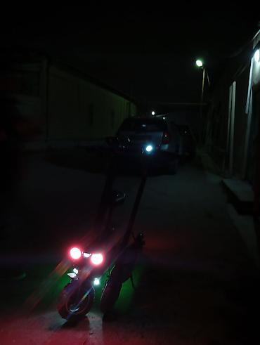Электротранспорт: Elektrik skuter – güclü off-road təkərlər və tam işıqlandırma paketi — 3