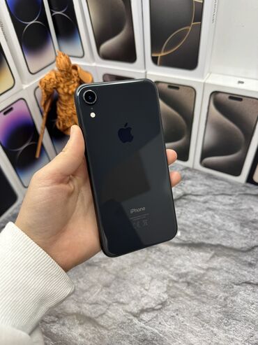 чехоо: IPhone Xr, Колдонулган, 64 ГБ, Кара, Заряддоочу түзүлүш, Коргоочу айнек, Каптама, Бөлүп төлөө менен, 85 %