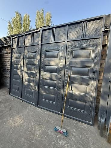 Распашные ворота: Металлические ворота и калитки - Материал: сталь, усиленная рама — 8