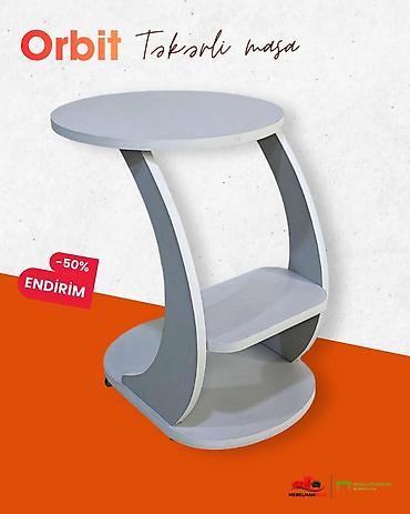 tek stolar: Jurnal masası, Yeni, Açılmayan, Laminat, Oval masa — 3