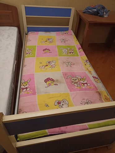 мебель в детскую комнату: Oğlan və qız üçün, Çarpayı, Bazasız, Matras ilə, Siyirməsiz