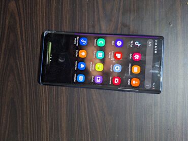 Samsung: Samsung Galaxy Note 9, 128 GB, rəng - Qara, Qırıq, Barmaq izi, Simsiz şarj