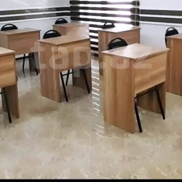 Uşaq masaları: Oğlan və qız üçün, Yeni, Siyirməsiz, Parta, Stulsuz — 18