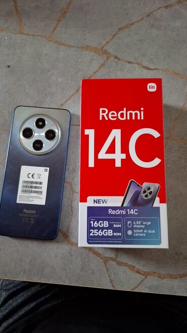 Xiaomi: Xiaomi Redmi 14C, 256 GB, rəng - Göy, 
 İki sim kartlı