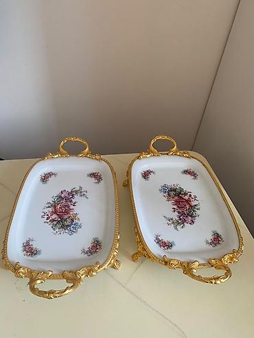 hesam qablar: TOOS Porcelain / Hesam Limoges servis dəsti - 2 ədəd porselen süfrə — 1