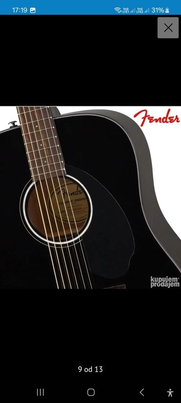 zenski kaput topli: Fender akustična gitara CD60 HIT N O