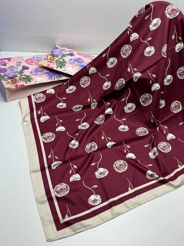 Платки: 📣📣 Новый платки 🔥🔥🔥🔥 🧣🧣Рамер : 90:90 см 🧣🧣Материал : 100% silk — 9