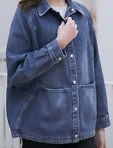 Толстовки, худи: Худи ментолового цвета с принтом Микки Мауса - 600 сом Джинсовая — 16