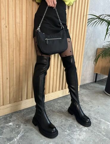 Сапоги: Деми ботфорты новые, подойдут на размер 36-37 at lalafo.kg Сапоги: Деми ботфорты новые, подойдут на размер 36-37