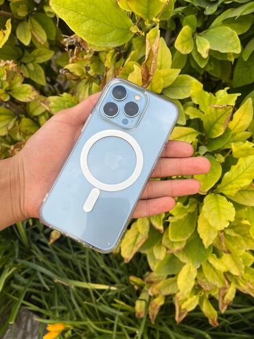 оперативная память v color: IPhone 13 Pro, Б/у, 128 ГБ, Sierra Blue, Защитное стекло, Чехол, 80 %