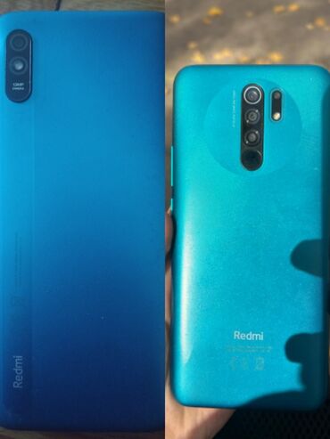 бу телефон редми: Redmi, Redmi 9, Б/у, 64 ГБ, цвет - Голубой, 2 SIM