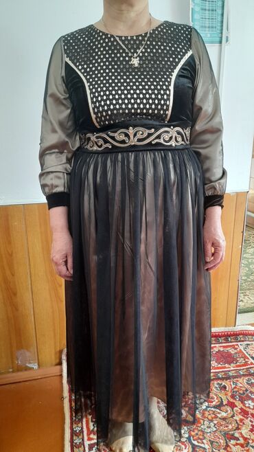 пышное платье из: Вечернее платье, Пышное, С рукавами, 5XL (EU 50)