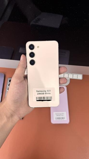 Уюлдук телефондор жана аксессуарлар: Samsung Galaxy S23, Колдонулган, 256 ГБ, түсү - Ак — 1